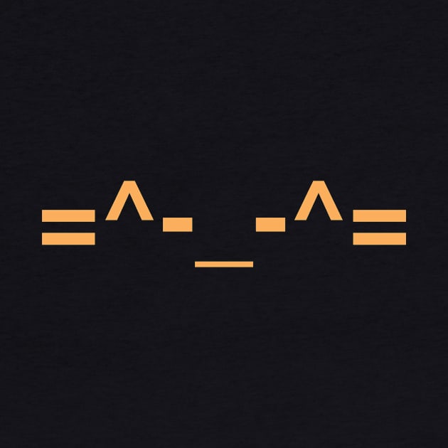 ASCII Cat (Orange) by GloopTrekker